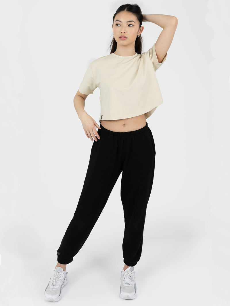 Oversize Crop Top- Oat