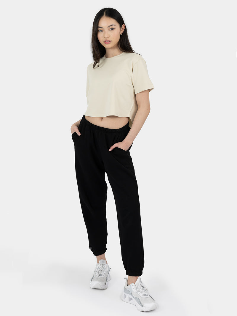 Oversize Crop Top- Oat