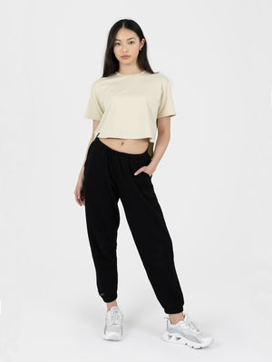 Oversize Crop Top- Oat