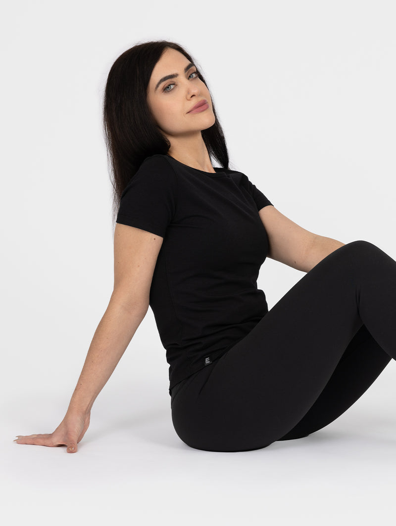 Women's Basic Tee- Obsidian Black