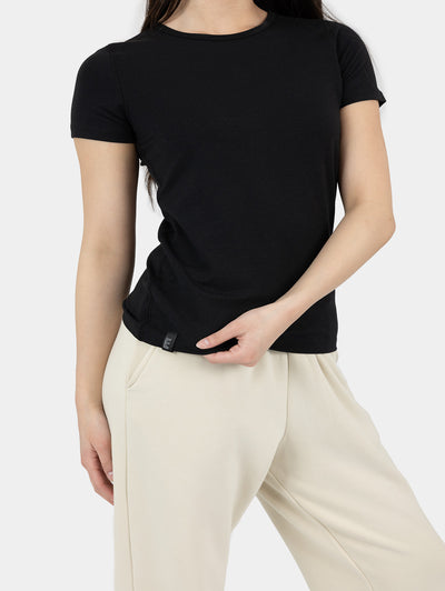 Women's Basic Tee- Obsidian Black