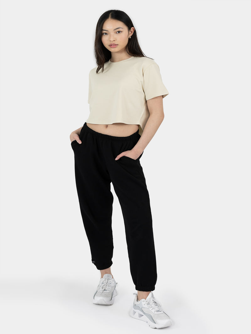 Oversize Crop Top- Oat