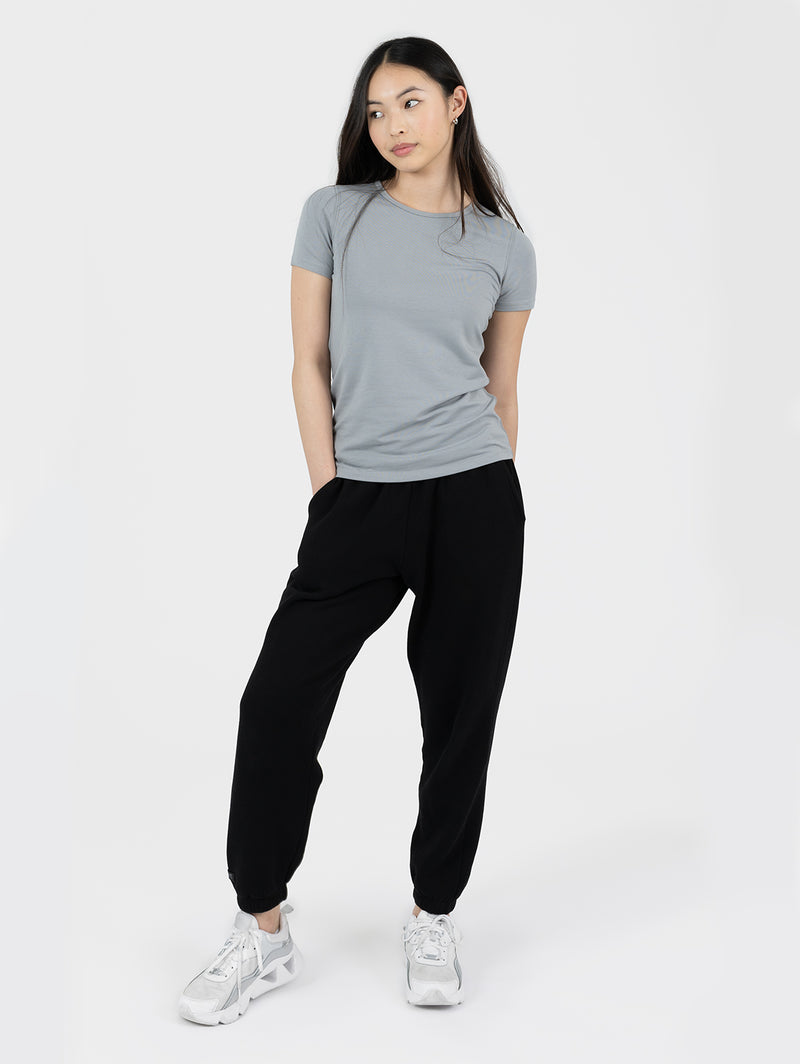 Women's Basic Tee- Stormy Grey