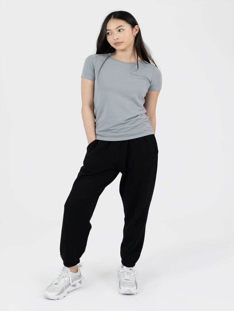 Women's Basic Tee- Stormy Grey