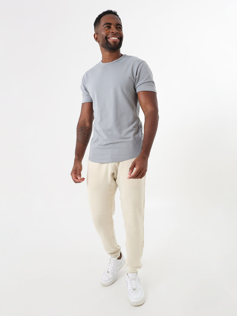 Slide Cut Tee- Stormy Grey